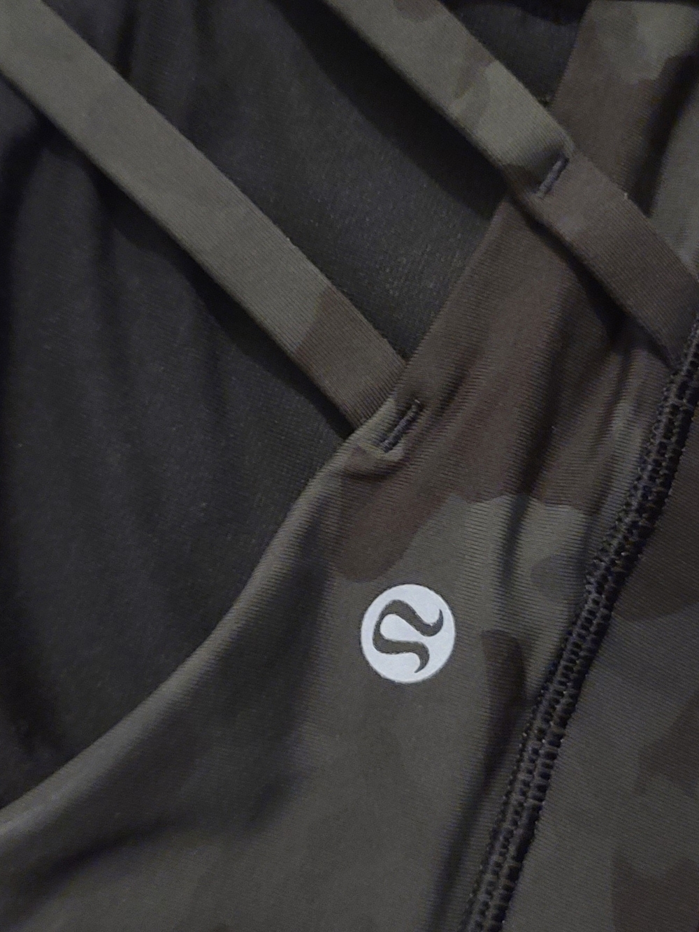 lululemon athletica Black Camouflage Strappy Sports Bra